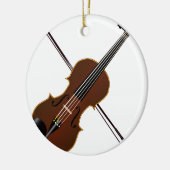 Fiddle Keramisch Ornament (Links)