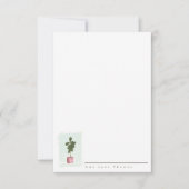 FIDDLE LEAF FIG-kaart voor persoonlijke kantoorben Bedankkaart (Voorkant)