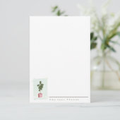 FIDDLE LEAF FIG-kaart voor persoonlijke kantoorben Bedankkaart (Staand voorkant)