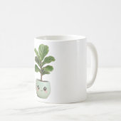 Fiddle-Leaf Fig Kawaii Kamerplant Mok (Voorkant rechts)