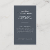 Fiddle Leaf Fig | Thuisdiensten Visitekaartje (Achterkant)