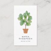 Fiddle Leaf Fig | Thuisdiensten Visitekaartje (Voorkant)