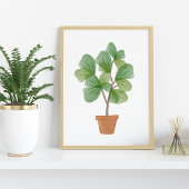 Fiddle Leaf Fig Waterverf Poster