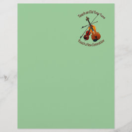 Fiddle Letterhead - Teach Old Time