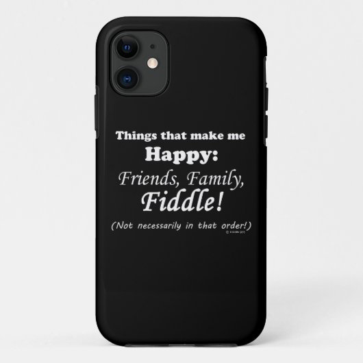 Fiddle maakt me gelukkig Case-Mate iPhone case (Achterkant)