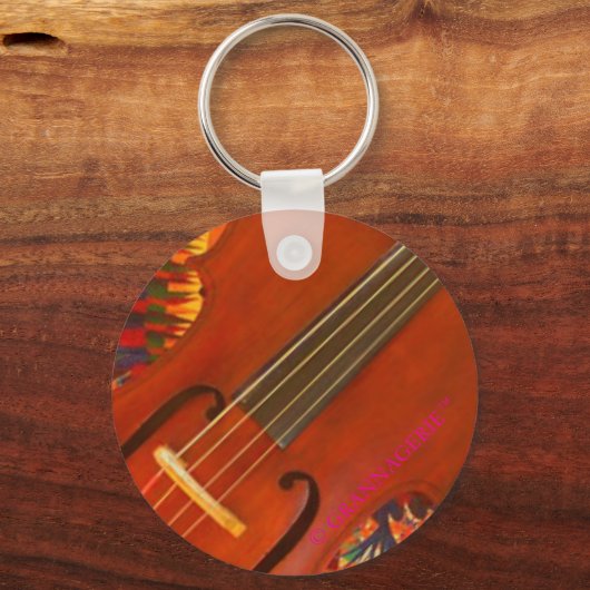 Fiddle: Metal Sleutelhanger van GRANNAGERIE™ (Voorkant)