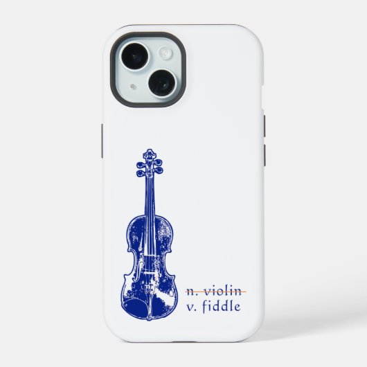 Fiddle Not Violin Bluegrass Country Music Gift iPhone 15 Case (Achterkant)