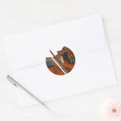 Fiddle Ronde Sticker (Envelop)
