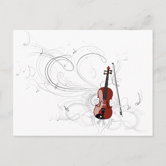 Fiddle Symphony Briefkaart (Voorkant)