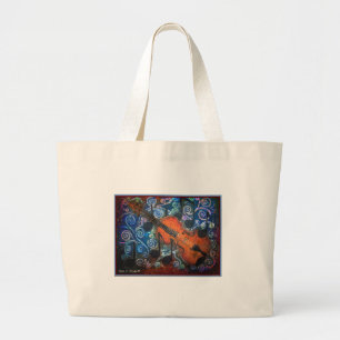 Fiddle Violin Bag Grote Tote Bag