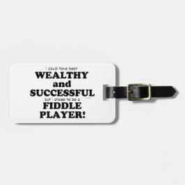Fiddle Wealthy & Succesvol Bagagelabel