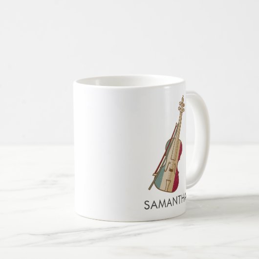 Fiddle Whisperer Violin Persoonlijk Koffiemok (Voorkant rechts)
