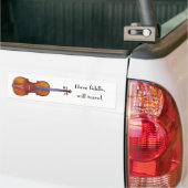 Fiddle, zal reizen bumpersticker (Op Truck)
