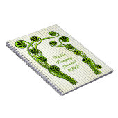 Fiddlehead Ferns Art Custom Spring Journal Notitieboek (Rechterzijde)