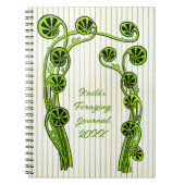 Fiddlehead Ferns Art Custom Spring Journal Notitieboek (Voorkant)