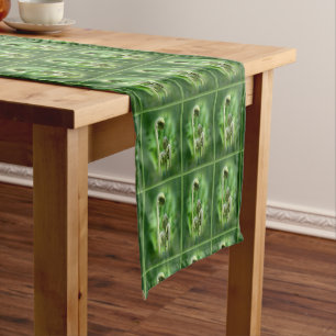 Fiddlehead Ferns Natuur Pattern Korte Tafelloper