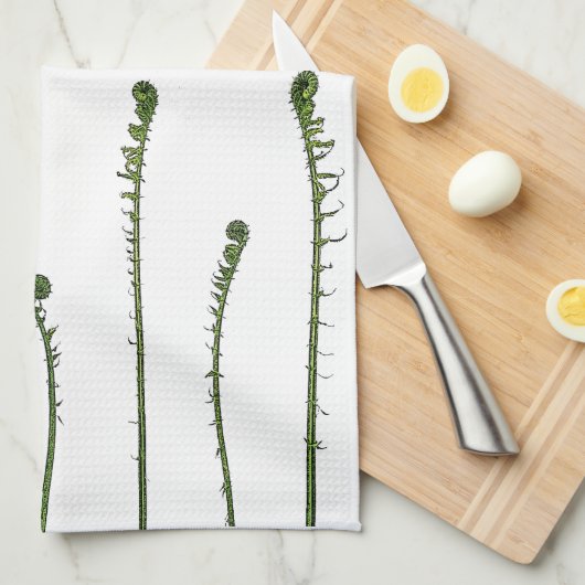 Fiddlehead Ferns Theedoek (Quarter Fold)