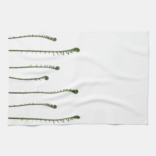 Fiddlehead Ferns Theedoek (Horizontaal)