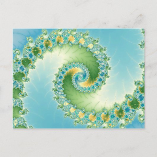 Fiddlehead - Fractal art Briefkaart (Voorkant)