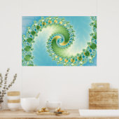 Fiddlehead - Fractal art Poster (Keuken)