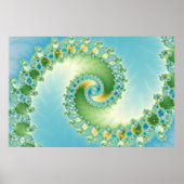 Fiddlehead - Fractal art Poster (Voorkant)