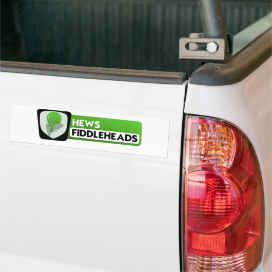 Fiddlehead Logo Groter Bumpersticker (Op Truck)