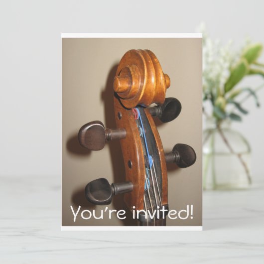 FIddlehead-uitnodiging Kaart (Staand voorkant)