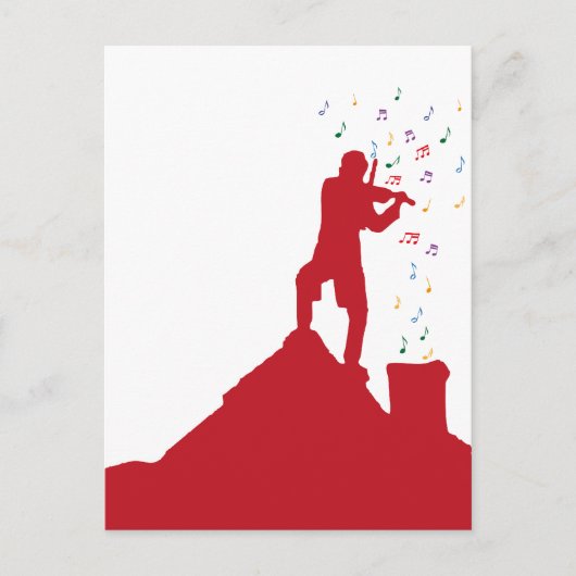 Fiddler briefkaart (Voorkant)