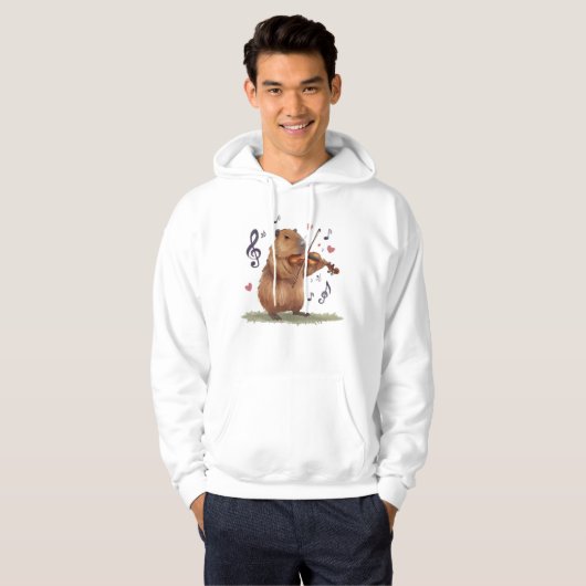 fiddler capybara hoodie (Voorkant volledig)