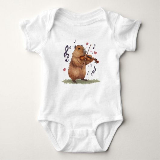 fiddler capybara romper (Voorkant)