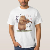 fiddler capybara t-shirt (Voorkant)