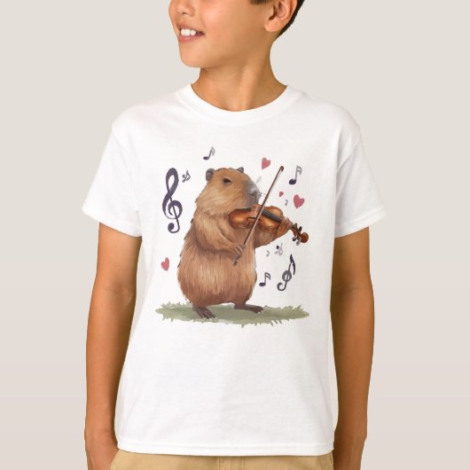 fiddler capybara t-shirt (Voorkant)