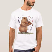 fiddler capybara t-shirt (Voorkant)