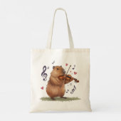 fiddler capybara tote bag (Achterkant)