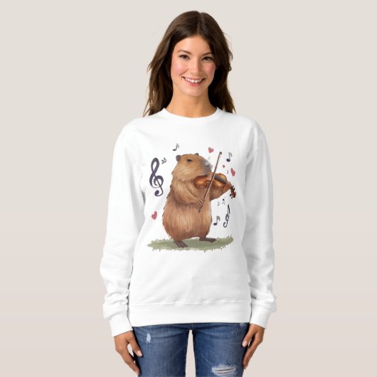 fiddler capybara trui (Voorkant volledig)