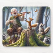 Fiddler In a Forest With Wildlife Muismat (Voorkant)