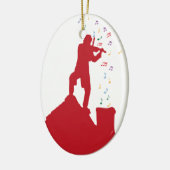 Fiddler  keramisch ornament (Links)