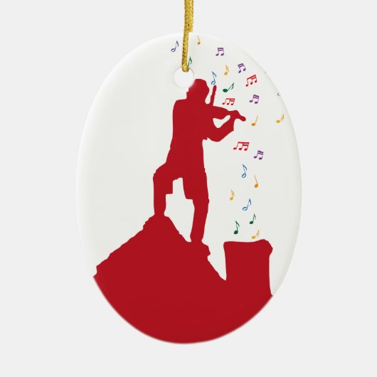 Fiddler  keramisch ornament (Voorkant)