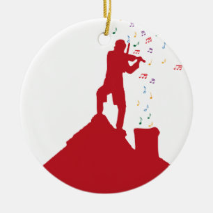 Fiddler  keramisch ornament
