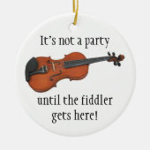 FIDDLER-kerstversiering Keramisch Ornament (Voorkant)
