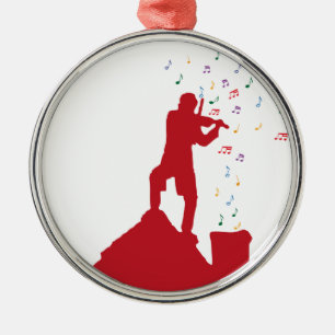 Fiddler  metalen ornament