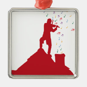 Fiddler  metalen ornament