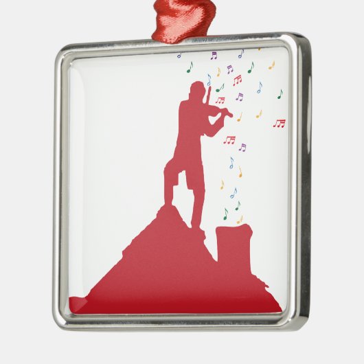 Fiddler  metalen ornament (Links)