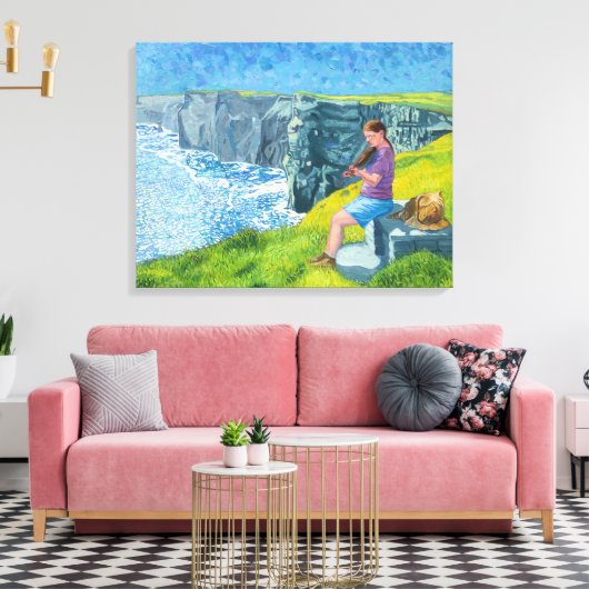Fiddler O' Moher Canvas Afdruk (Insitu (Woonkamer))