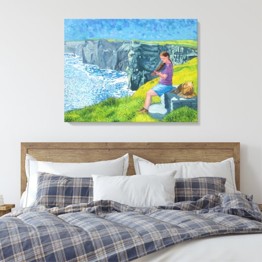 Fiddler O' Moher Canvas Afdruk (Insitu (Slaapkamer))