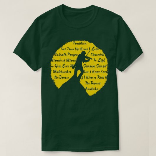 Fiddler op de Roof Cutout T-shirt (Design voorkant)