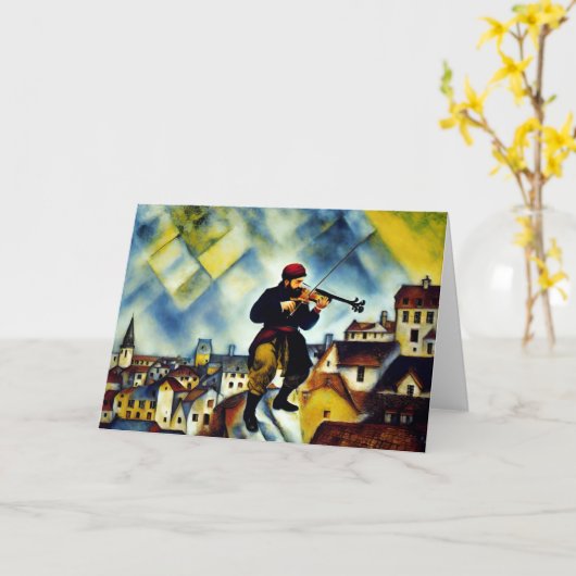 Fiddler op de weg kaart (Gele Bloem)