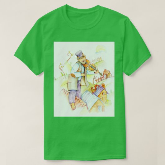 Fiddler op de weg t-shirt (Design voorkant)