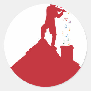 Fiddler Ronde Sticker