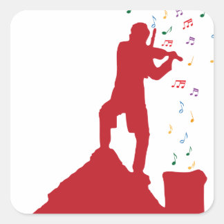 Fiddler Vierkante Sticker